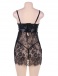 Ohyeah - Lace Chest Pad Babydoll - Black - M photo-6