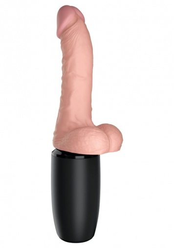 King Cock - Triple Threat Thrusting Cock 6.5" - Flesh photo