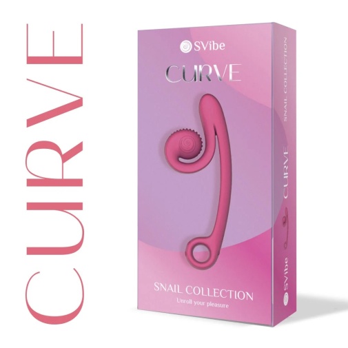SVibe - Snail Curve Vibrator - Pink photo