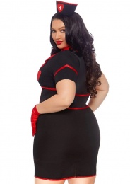 Leg Avenue - Bedside Babe Nurse Costume - Black - Plus size photo