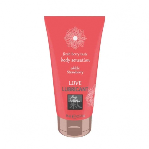 Shiatsu - Love Edible Lubricant - Strawberry - 75ml photo