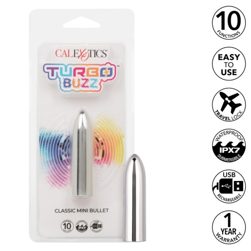 CEN - Turbo Buzz 經典迷你震動子彈 - 銀色 照片