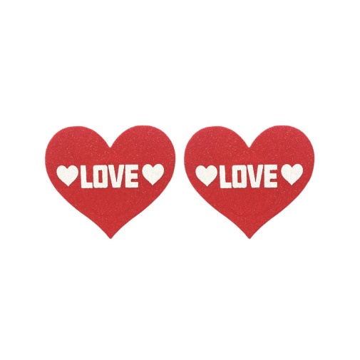 NPG - Love Nipple Covers - Red photo