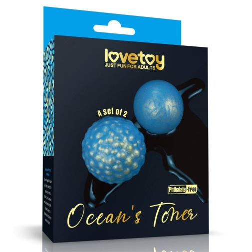 Lovetoy - Ocean's Toner Kegel Egg Set - Blue photo