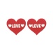NPG - Love Nipple Covers - Red photo