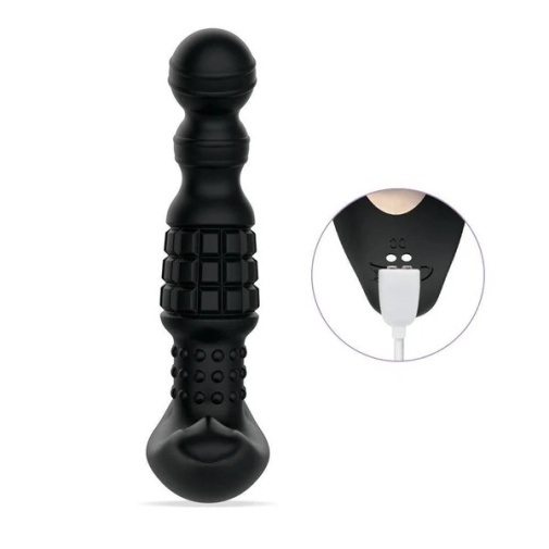 Honey Play Box - 旋轉滾珠前列腺按摩器 - 黑色 照片