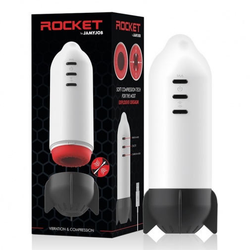 Jamyjob - Rocket Masturbator - White photo