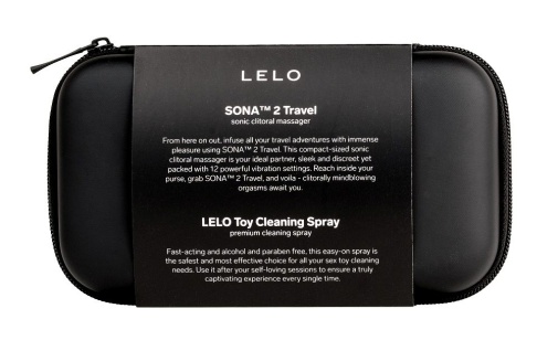 Lelo - 旅行套裝A - Sona 2 Travel Size聲波脈動陰蒂吸啜器-紫色 & 玩具清潔噴霧 60ml 照片