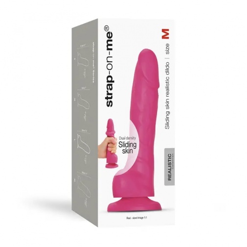 Strap-On-Me - Sliding Skin Dildo M - Fuchsia photo