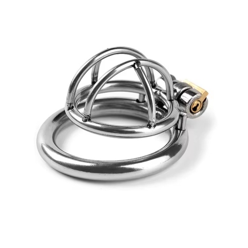 MT - Mini Chastity Cage 45mm - Silver photo
