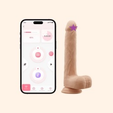 Honey Play Box - Luis App 智能遙控 抽插式電動假陽具 - 肉色 照片