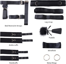Yeahwow - Bed Restraint Set - Black photo
