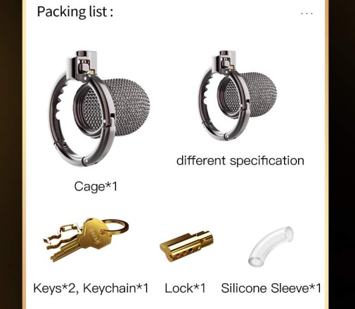 Sevanda - Hauberk Chastity Cage S - Black photo