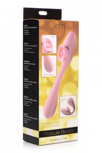 Inmi - Pleasure Bender Bendable 2-in-1 Vibe - Pink photo