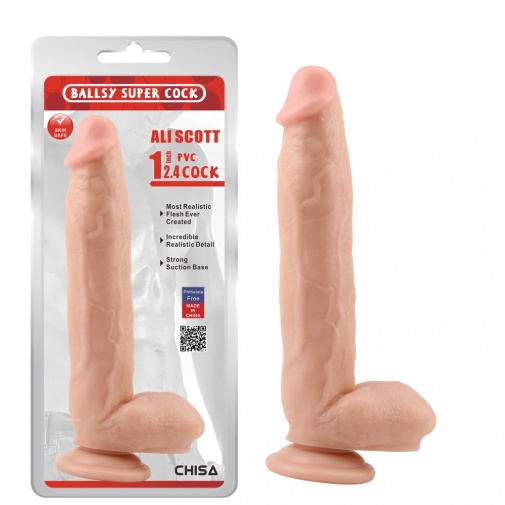 Chisa - Ali Scott 12.4" 仿真陽具 - 肉色 照片