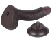 Lovetoy - 7.5" Curved Sliding Skin Dildo - Brown photo-10