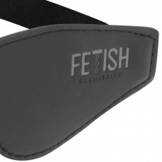 Fetish Submissive - 純素皮革眼罩 - 黑色 照片
