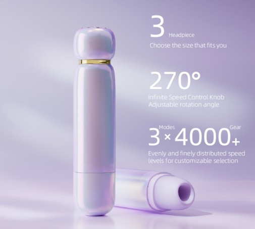 Zalo - Lia Suction Massager - Lavender Purple photo