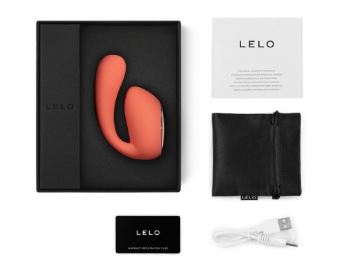 Lelo - Ida Wave APP Dual Vibrator - Coral Red photo
