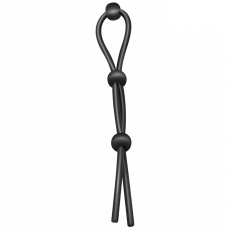 Addicted Toys - Triple Lasso Cock Ring - Black photo