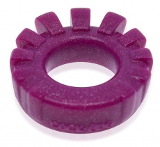 Oxballs - Cock Lug Lugged Cockring - Plum photo
