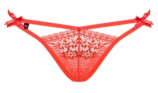 Obsessive - Intensa Double Thong - Cherry Tomato - L/XL photo