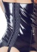 Black Level - Vinyl Garter Top w Open Cups - Black - S photo-4