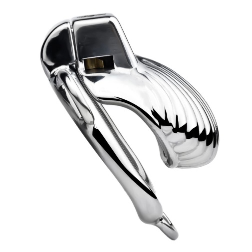 FAAK - Shell Chastity Cage 45mm - Silver photo