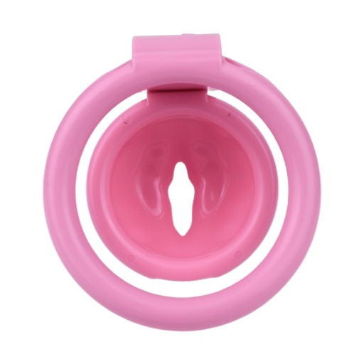 FAAK - Resin Pussy Chastity Cage - Pink photo