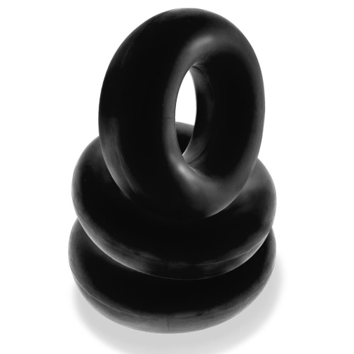 Oxballs - Fat Willy Cockring 3's Pack - Black photo