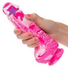 CEN - 6" Twisted Realistic Dildo - Pink photo