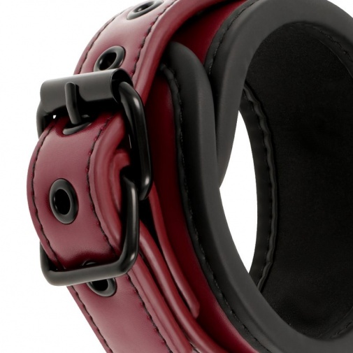 Fetish Submissive - Dark Room Handcuffs - Red photo