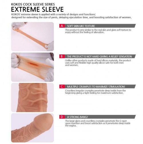 Kokos - Extreme 陰莖套 43x147mm 照片