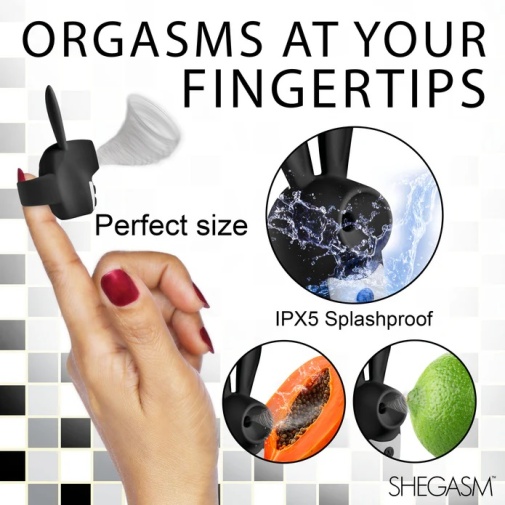Inmi - Shegasm Sucky Bunny 兔子陰蒂刺激器 - 黑色 照片
