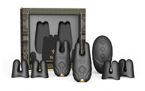 Zalo - Nave APP Vibro Nipple Clamps - Obsidian Black photo
