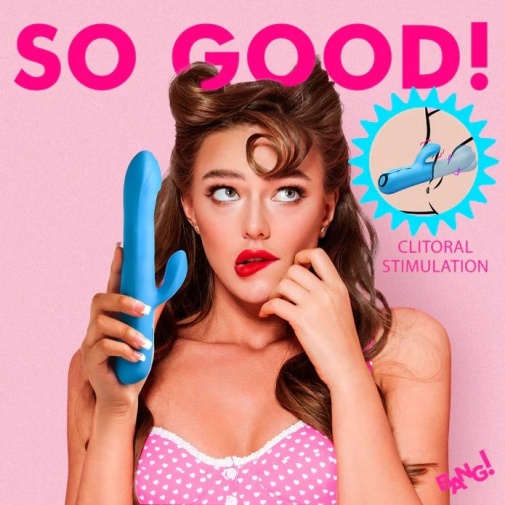 Bang! - Rotating Rabbit Vibrator - Blue photo