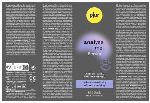 Pjur - Analyse Me! Anal Comfort Serum - 20ml photo