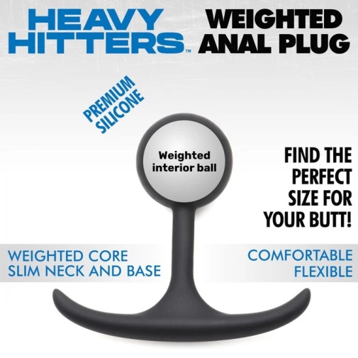 Heavy Hitters - Weighted Round Plug S - Black photo
