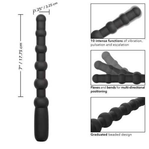 CEN - X-10 Vibro Anal Beads - Black photo