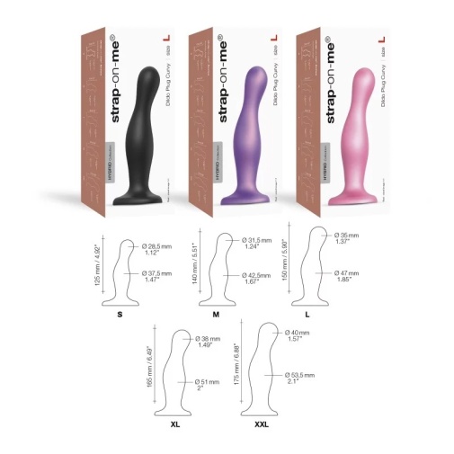 Strap-On-Me - Curvy Dildo Plug S - Sugar Pink photo