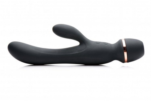 Inmi - Shegasm Supreme 3-in-1 Silicone Stimulator - Black photo