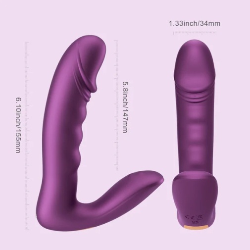 Honey Play Box - Rora 2 Sensing App Dual Vibrator - Purple photo