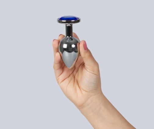 Secret Play - Metal Anal Plug L - Blue photo