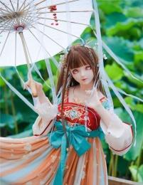 Kanna 中式動漫風古典美人 超柔軟TPE身體仿真性愛娃娃 145 cm (附衣服和頭飾) 照片