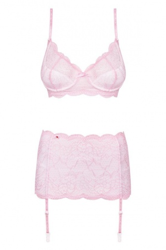 Obsessive - Girlly 3-pcs Set - Pink - XXL photo