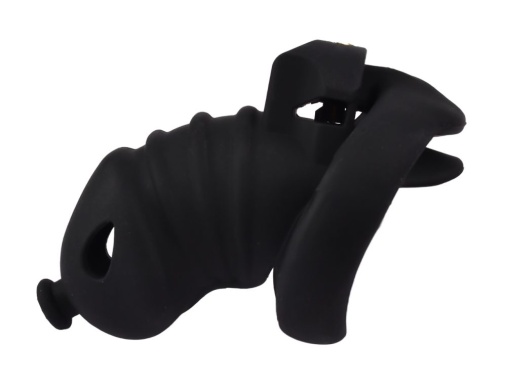 FAAK - Long Resin Chastity Cage - Black photo