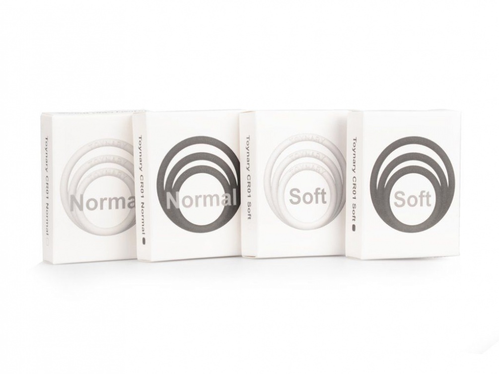 This trio of Toynary cock rings are made of medical grade pu... Toynary - CR01 Normal Cock Rings - White photo-11