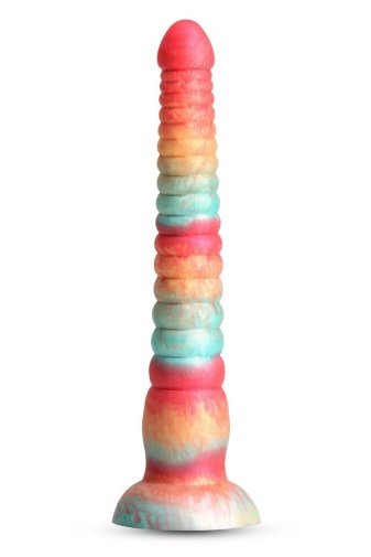 NS Novelties - 9" Colours Stacked Dildo - Red/Gold photo