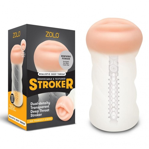 Zolo - 深喉款 可擠壓透明飛機杯 照片