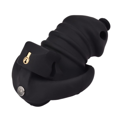 FAAK - Long Resin Chastity Cage - Black photo